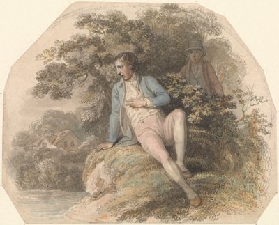 Figure in a Landscape by Luke Clennell