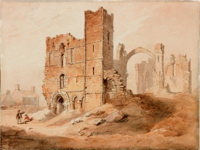 Lindisfarne Abbey - West Front by Luke Clennell