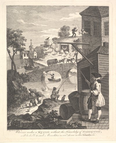 Satire on False Perspective: Frontispiece to Kirby