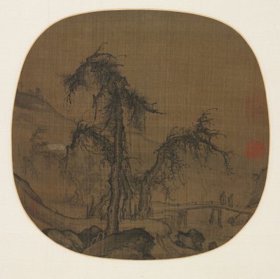 Ramblers Over a Winding Stream by Luo Zhichuan
