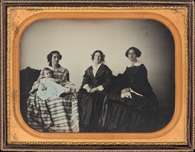 Portrait of a Mother, Child, and Two Women by Luther Holman Hale