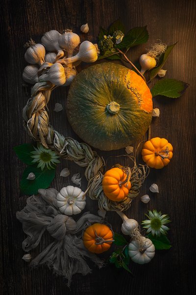 Autumn Harvest Still Life by Lydia Jacobs