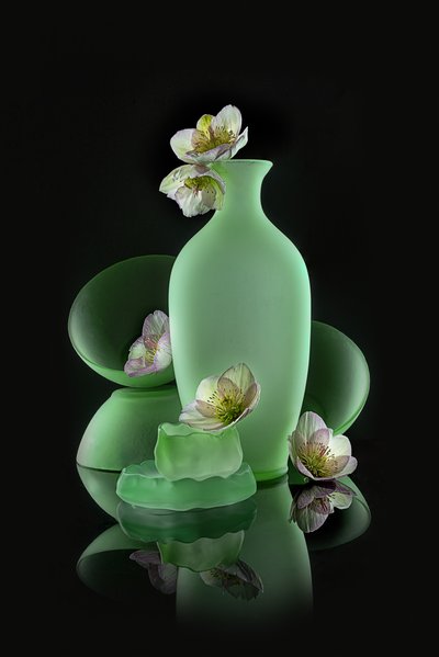 Elegant Green Floral by Lydia Jacobs