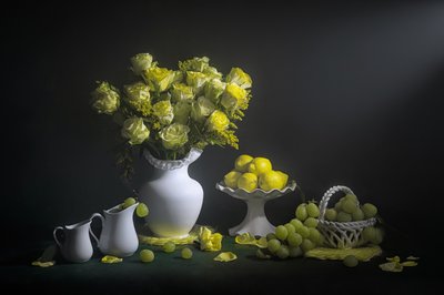 Fresh Green Still Life by Lydia Jacobs