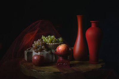 Moody Fruit Still Life by Lydia Jacobs