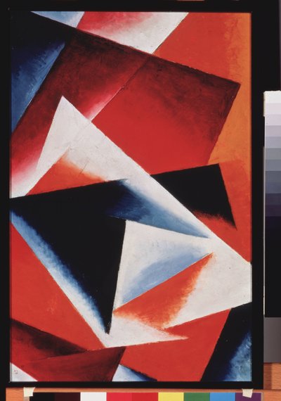 Architectonic Painting Orange by Lyubov Sergeevna Popova