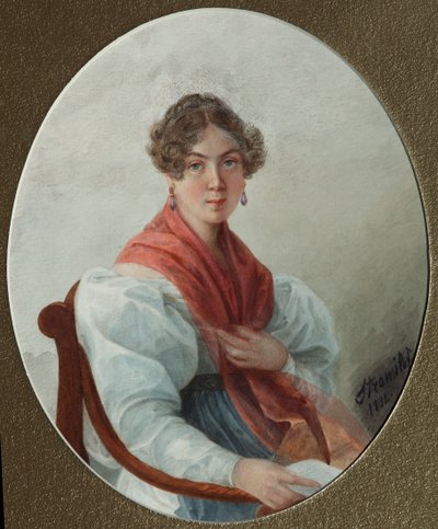 Portrait of N.A. Vasilyeva by Lyubov Stepanovna Borozdna Stromilova