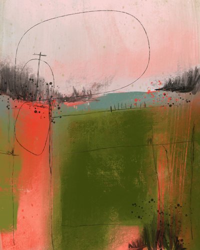 Abstract Rural Landscape by MANSI SAXENA