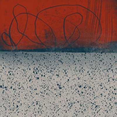 Dynamic Red Abstract by MANSI SAXENA