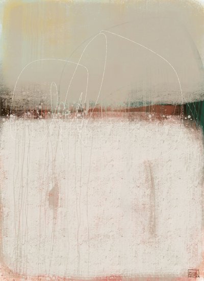 Muted Horizon Abstract by MANSI SAXENA