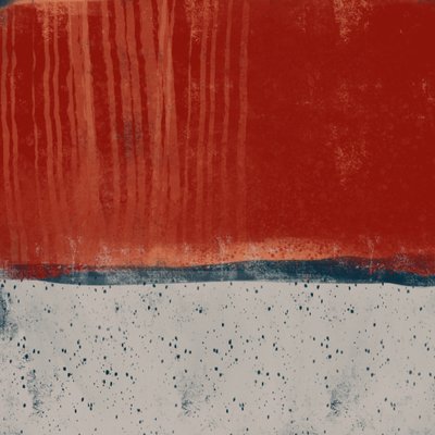 Rustic Red Earth Lines by MANSI SAXENA