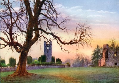 Ruins on the Hill of Slane, County Meath, Ireland, 1924-1926 by MC Green