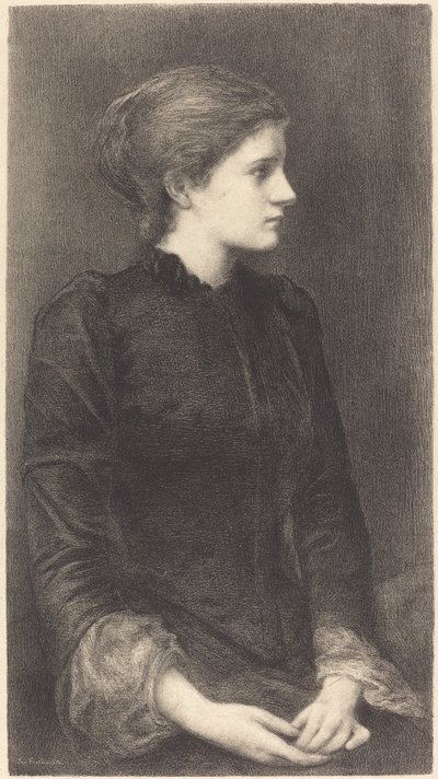 Mrs. Bonham by M.G. Fuchs after Sir Edward Coley Burne Jones