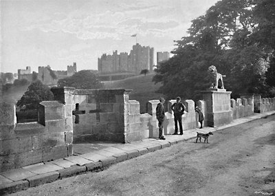 Alnwick: The Lion Bridge and Castle by M. Aunty
