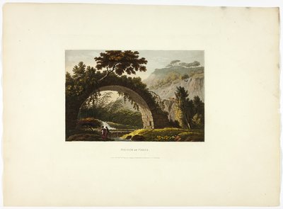 Bridge of Varus, plate twenty-eight from Ruins of Rome by M. Dubourg
