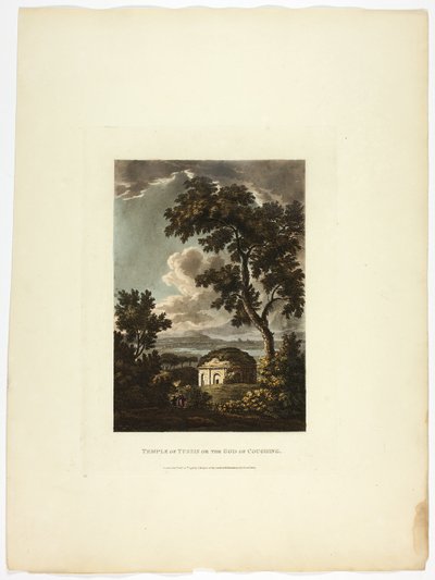 Temple of Tussis or the God of Coughing, plate twenty-nine from the Ruins of Rome by M. Dubourg