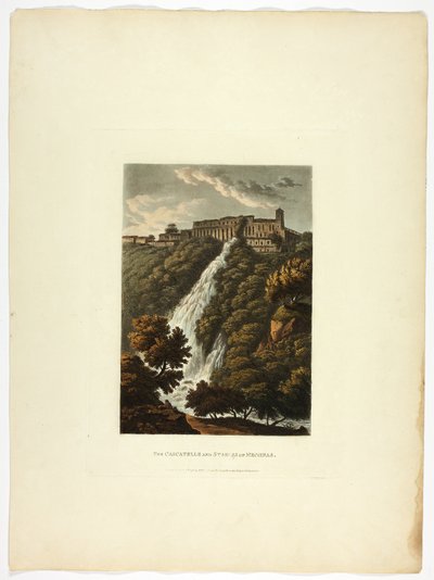 The Cascatelle and Stables of Maecenas, plate thirty-three from the Ruins of Rome by M. Dubourg