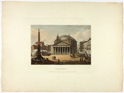 The Pantheon, Plate Twenty-Six from the Ruins of Rome by M. Dubourg