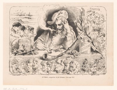 James the Greater in an Allegory on Tobacco by M. Fellmann