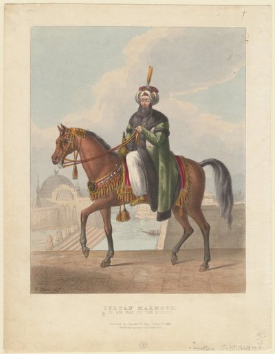 Portrait of Mahmud II, Sultan of the Ottoman Empire by M. Gauci