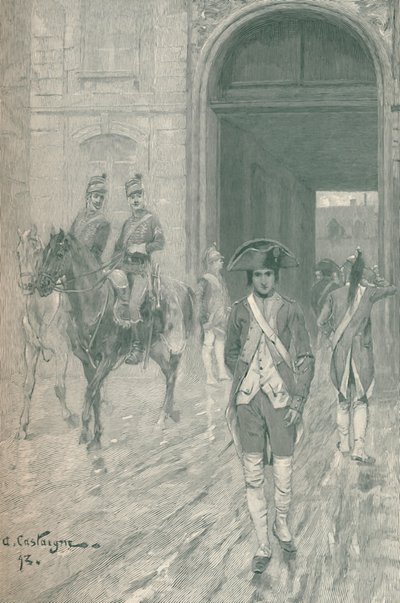 Bonaparte at the Military School, Paris by M. Haider