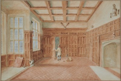 Chillington House Maidstone, View of Great Hall by M. J. Tomalin