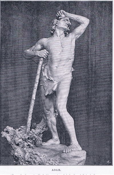 Adam, from The Magazine of Art 1893, Cassell and Company by M. Lavergne