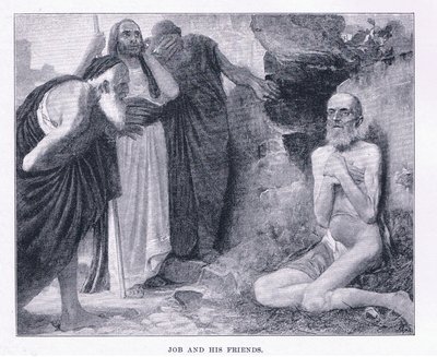 Job and his friends, from The Magazine of Art 1893, Cassell and Company by M. Lavergne