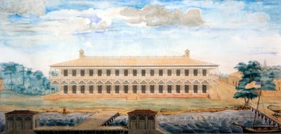 Design for an Apartment Block by the Mississippi, New Orleans by M. Vergnes