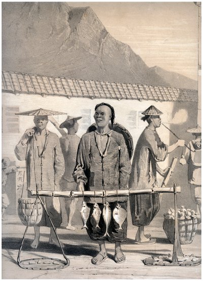 Fishmongers, Victoria Street, Hong Kong, China by M and N Hanhart