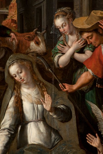 Adoration of the Magi, Triptych, Central Panel (detail) by Maarten de Vos