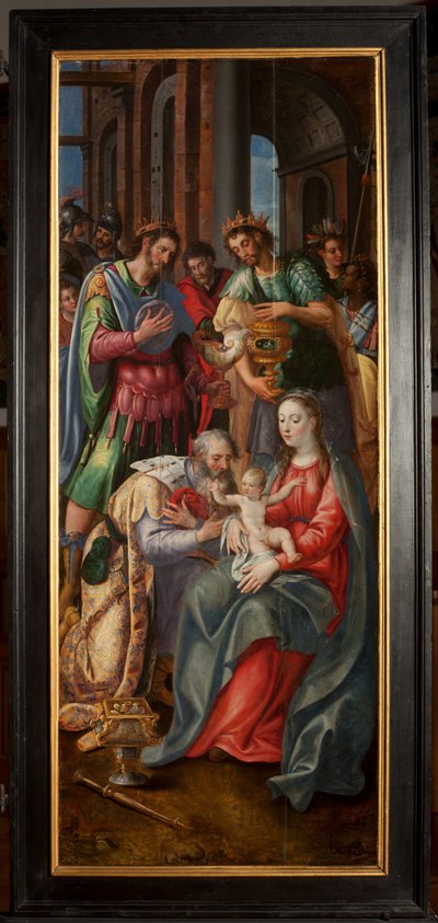 Adoration of the Magi, Triptych, Right Panel by Maarten de Vos