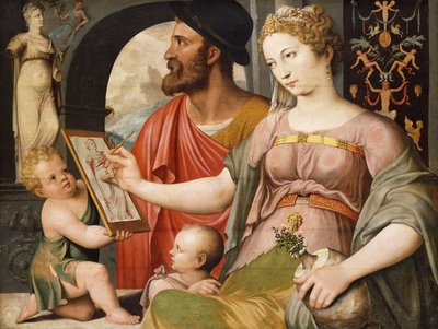 An Allegory of Painting: Pictura Making a Drawing After the Antique by Maarten de Vos