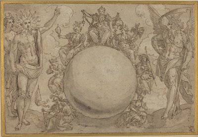 Apollo, Diana, and Time with the Cyclic Vicissitudes of Human Life by Maarten de Vos