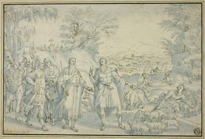 The Meeting of Abraham and Melchizedek by Maarten de Vos