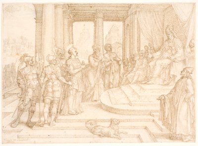 Saint Stephen Before the High Priest by Maarten van Heemskerck
