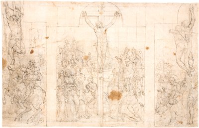 Study for a Triptych Altarpiece Depicting the Crucifixion by Maarten van Heemskerck