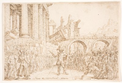 Israel Divided Between Omri and Tibni by Maarten van Heemskerck