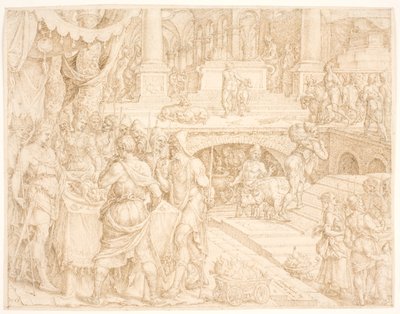Josiah Commands the People to Keep Passover as Prescribed in the Book of the Covenant by Maarten van Heemskerck