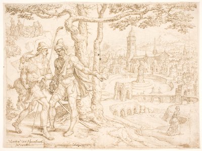 Judah Sending Tamar the Kid by Hira, the Adullamite by Maarten van Heemskerck