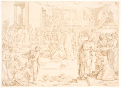 Peter and the Other Apostles Baptizing the Congregation in Jerusalem by Maarten van Heemskerck