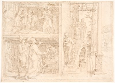 Peter Raises Tabitha by Maarten van Heemskerck