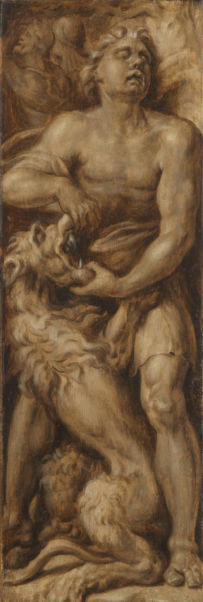 Samson Rending the Lion by Maarten van Heemskerck