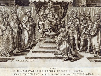 The Submission of Philip, Landgrave of Hesen in 1547, plate 12 from 