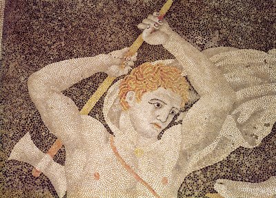 The Stag Hunt, (detail) by Macedonian School