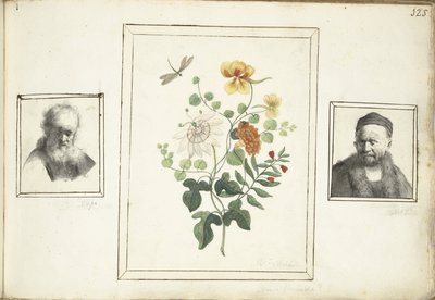 Still Life with Flowers, a Head, and a Bust of a Man by Machtelt Moninckx