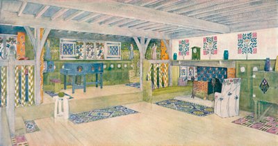 Music Room in a House at Crowborough by Mackay Hugh Baillie Scott