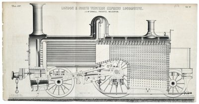 London and North Western Express Locomotive Plate 138 by Mackay & Kirkwood