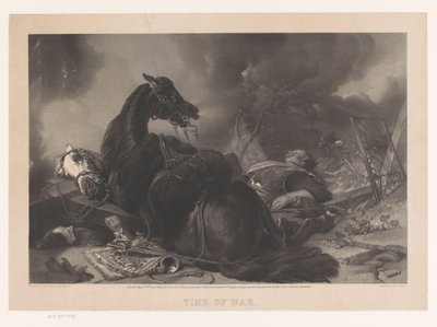 Two Cavalry Soldiers and Their Horses Hit in an Attack (Time of War) by Maclure and Macdonald