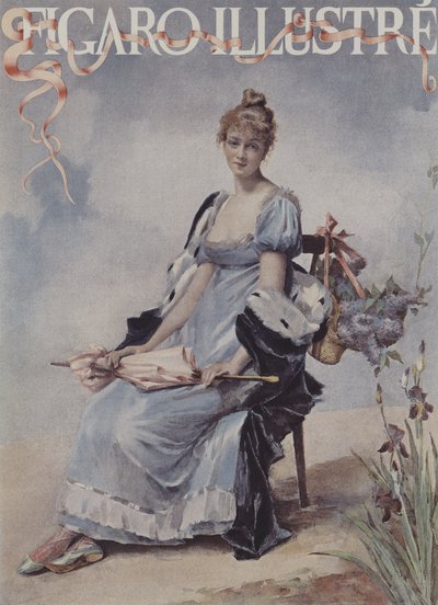 May Flowers. Cover of Le Figaro Illustre, May 1894 by Madeleine Lemaire
